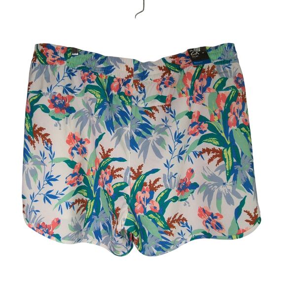 Columbia Bogata Bay Shorts Womens Plus 2X Tropical Print Stretch Omni Shield New - Picture 9 of 9